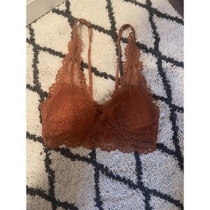 Harlee lace Halter bralette small burnt orange Boho Intimates NWT